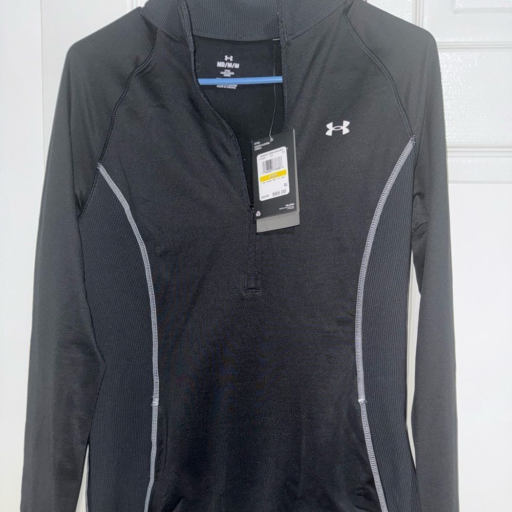 Under Armour Midnight Black Zip-Up Top